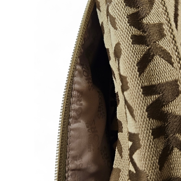 Michael Kors Jet Set Monogram Canvas And Leather Backpack In Tan And Brown main image 7